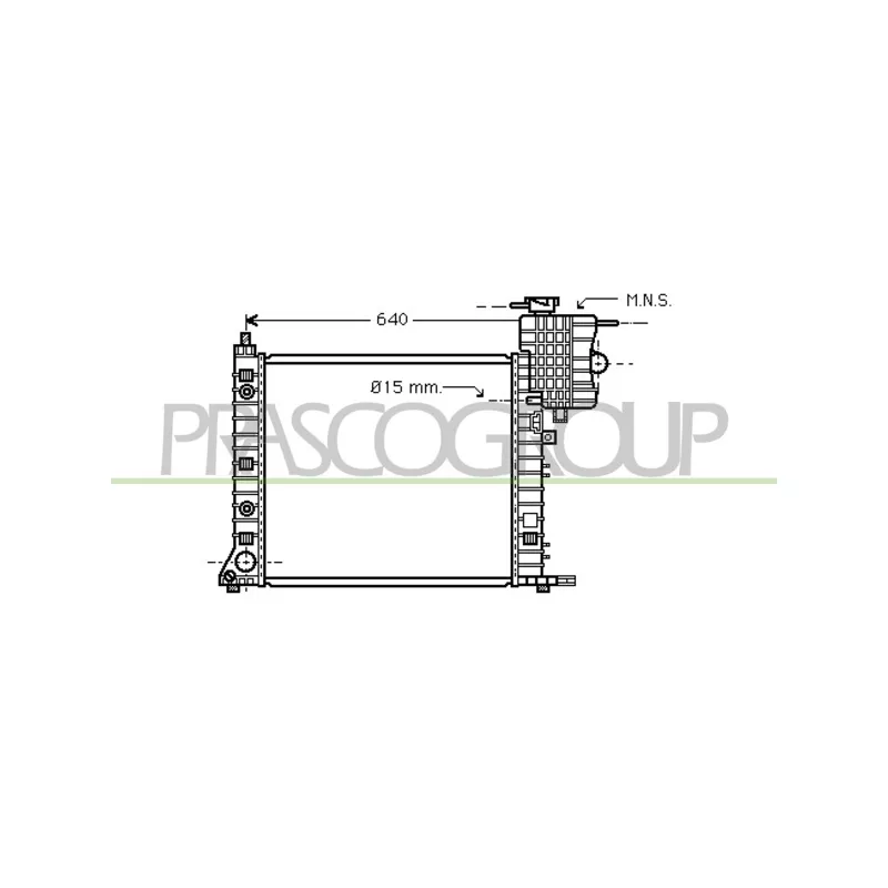 Radiateur, refroidissement du moteur PRASCO ME907R006