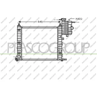 Radiateur, refroidissement du moteur PRASCO