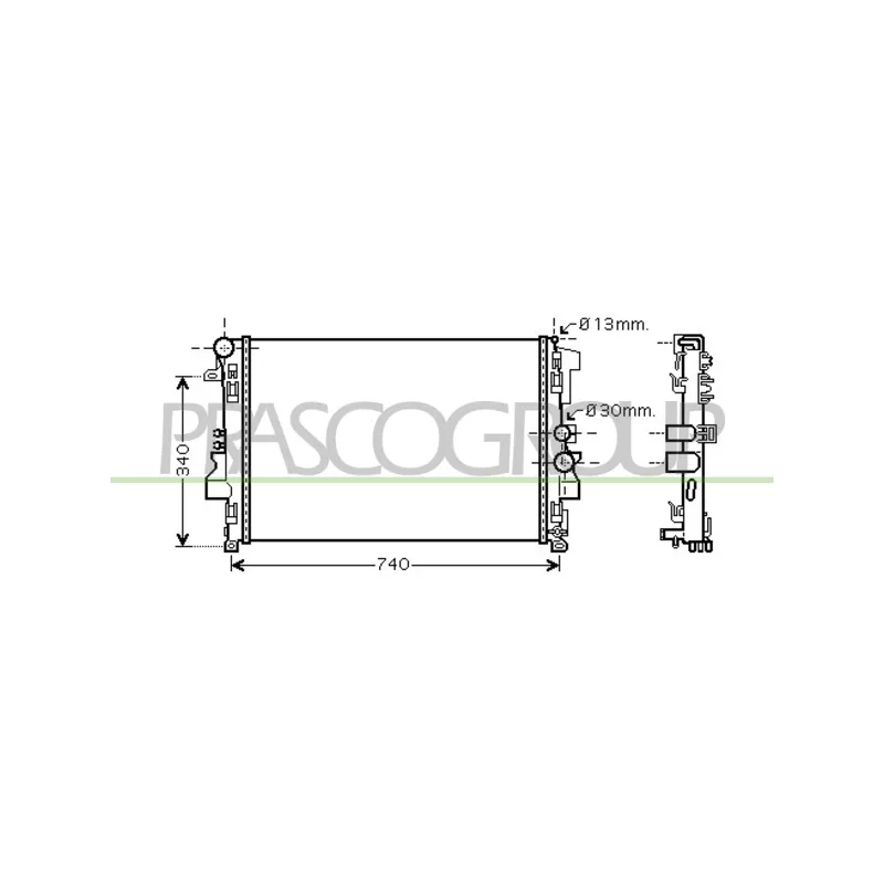Radiateur, refroidissement du moteur PRASCO ME907R014