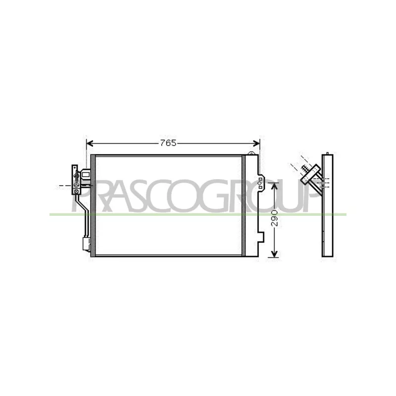 Condenseur, climatisation PRASCO ME909C001