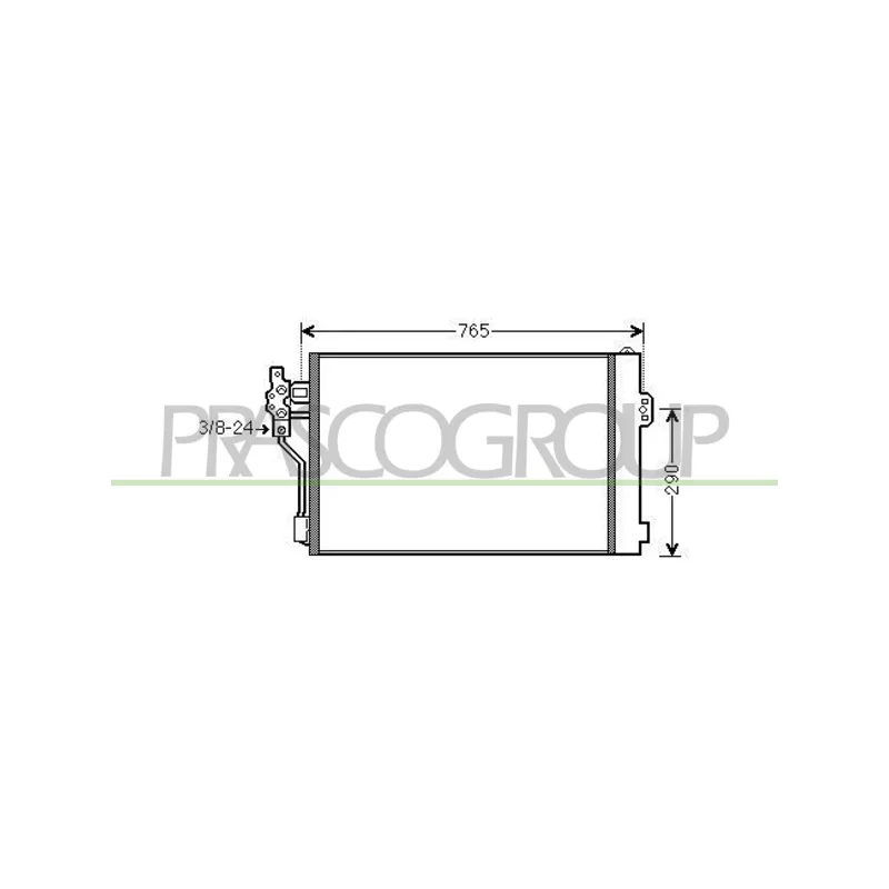 Condenseur, climatisation PRASCO ME909C002