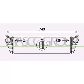 Intercooler, échangeur PRASCO ME910N001