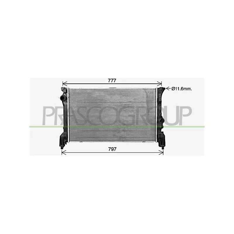 Radiateur, refroidissement du moteur PRASCO ME912R001