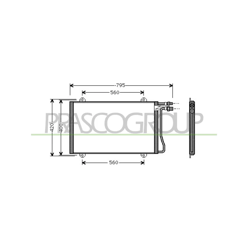 Condenseur, climatisation PRASCO ME915C001