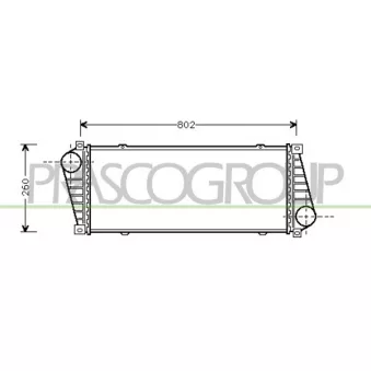 Intercooler, échangeur PRASCO ME915N001
