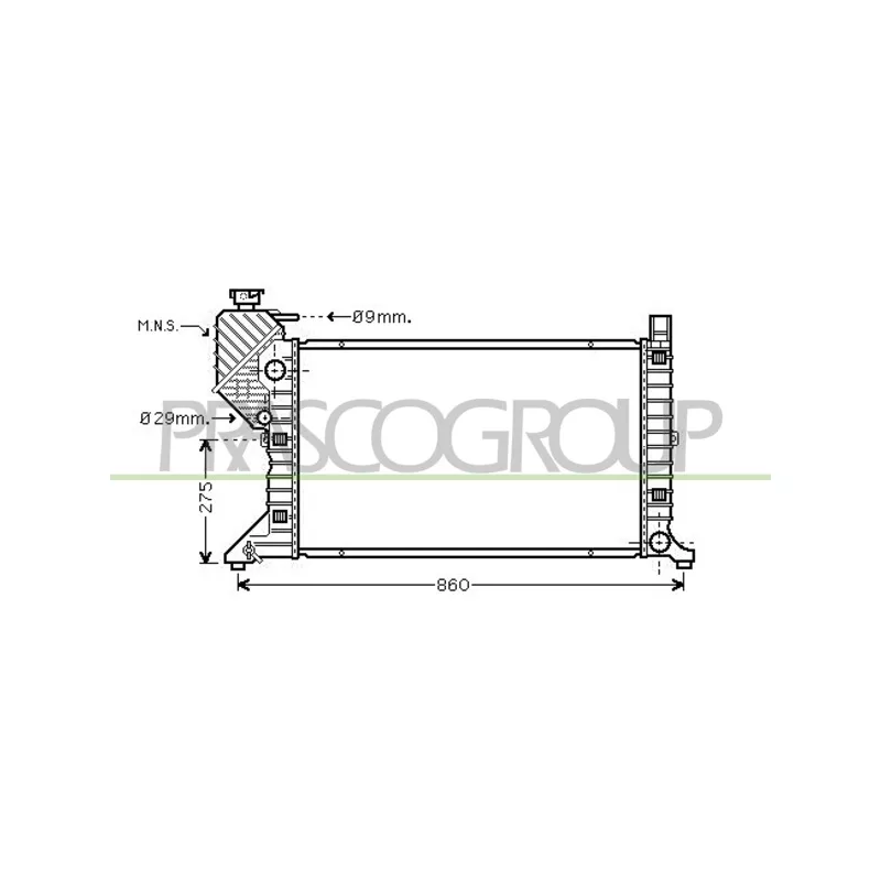 Radiateur, refroidissement du moteur PRASCO ME915R004