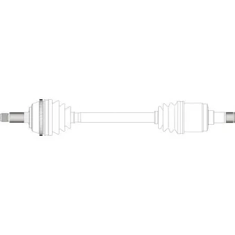 Arbre de transmission avant droit GENERAL RICAMBI HO3164