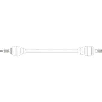 Arbre de transmission avant gauche GENERAL RICAMBI HY3015