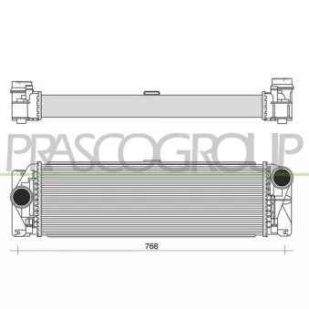 Intercooler, échangeur PRASCO ME923N003