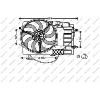 Ventilateur, refroidissement du moteur PRASCO