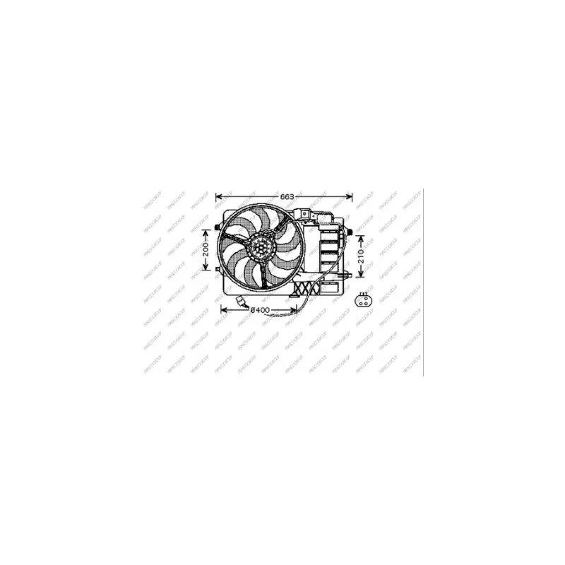 Ventilateur, refroidissement du moteur PRASCO MN304F002