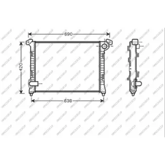 Radiateur, refroidissement du moteur PRASCO