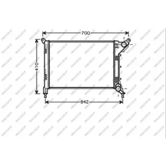 Radiateur, refroidissement du moteur PRASCO MN304R003