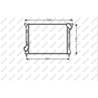 Radiateur, refroidissement du moteur PRASCO MN304R004