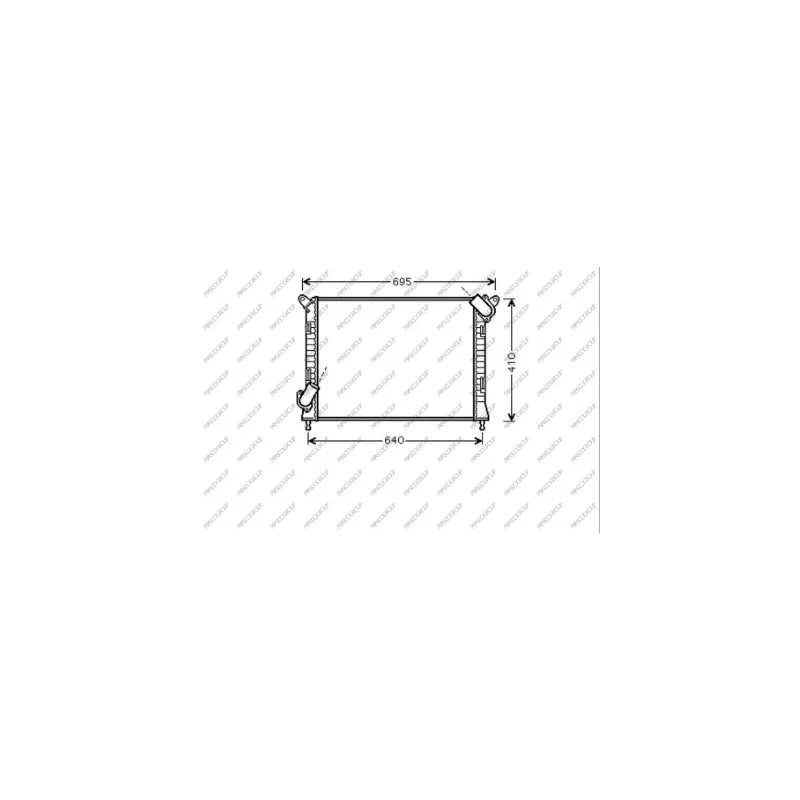 Radiateur, refroidissement du moteur PRASCO MN304R004