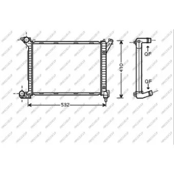 Radiateur, refroidissement du moteur PRASCO MN306R001