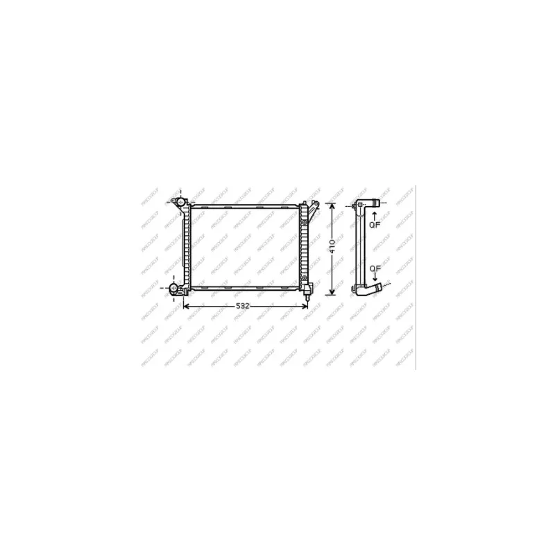 Radiateur, refroidissement du moteur PRASCO MN306R001