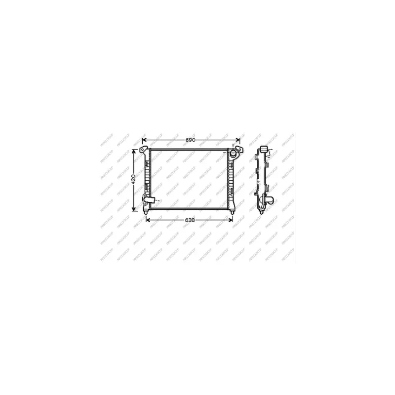 Radiateur, refroidissement du moteur PRASCO MN306R005