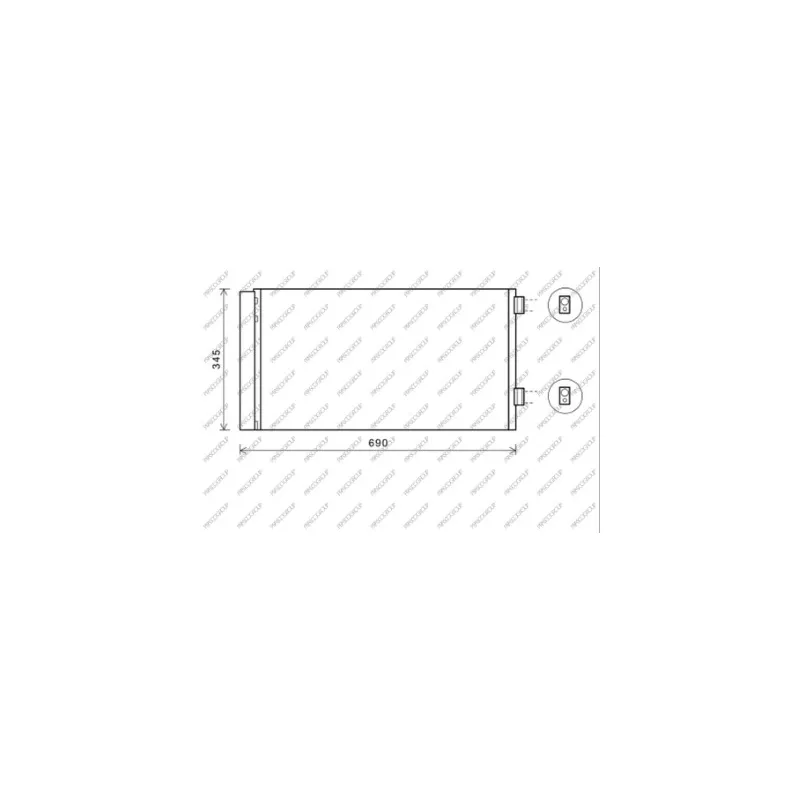 Condenseur, climatisation PRASCO MN308C003