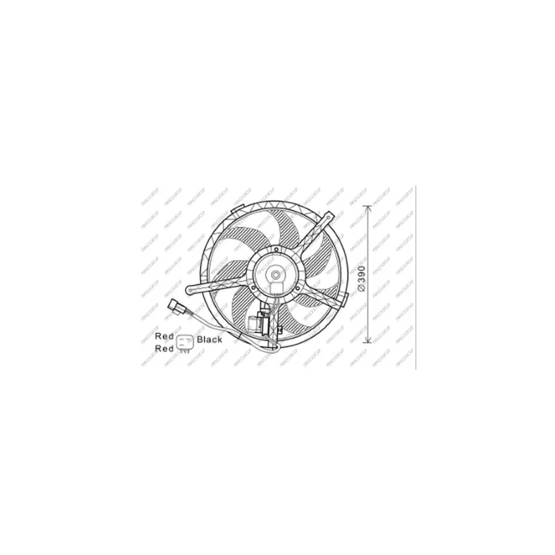 Ventilateur, refroidissement du moteur PRASCO MN308F001