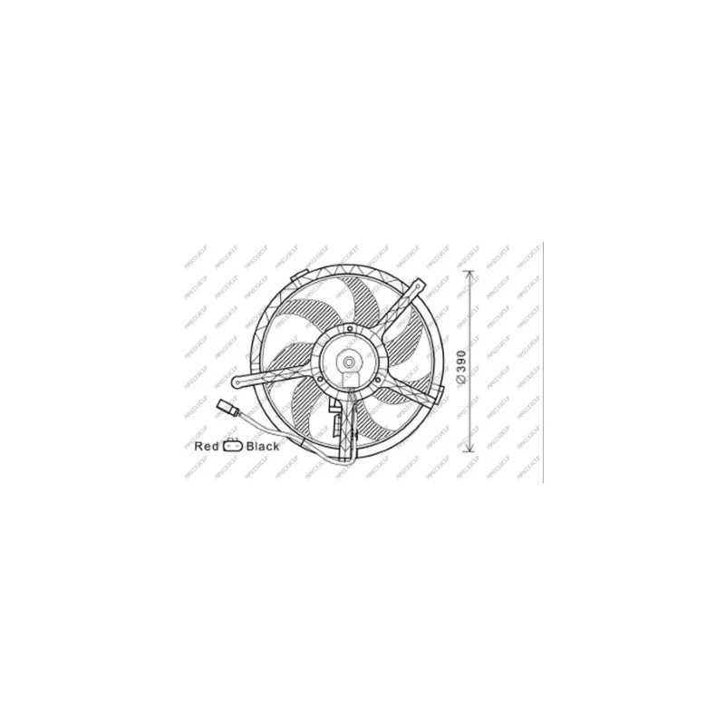 Ventilateur, refroidissement du moteur PRASCO MN308F002
