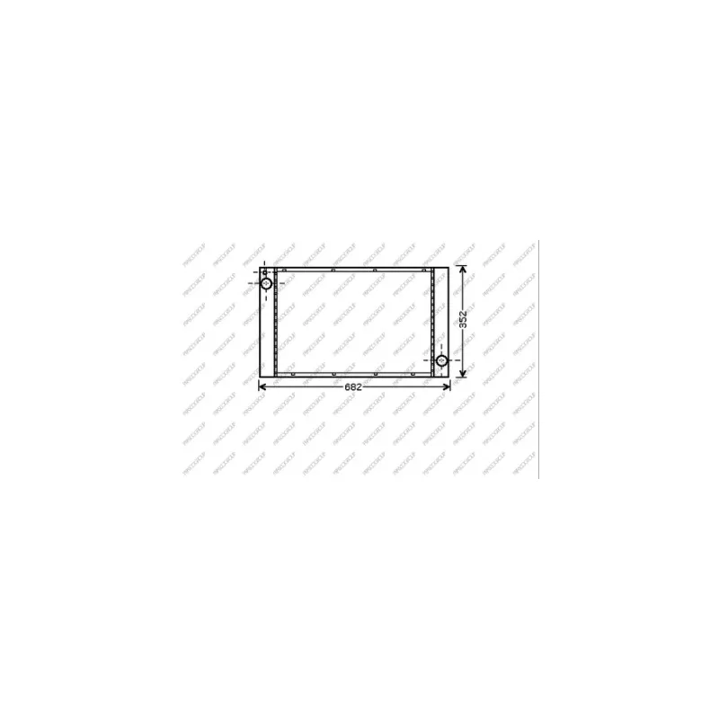Radiateur, refroidissement du moteur PRASCO MN308R002