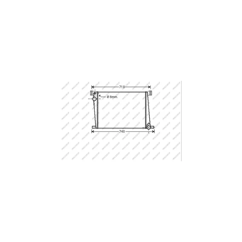 Radiateur, refroidissement du moteur PRASCO MN308R003