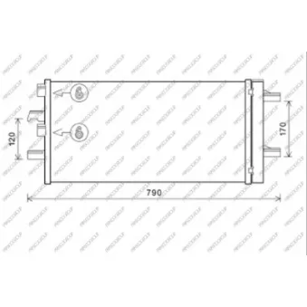 Condenseur, climatisation PRASCO MN312C001
