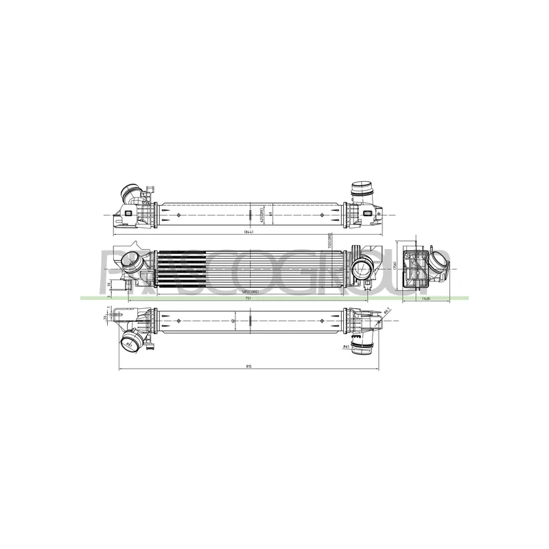 Intercooler, échangeur PRASCO MN312N001