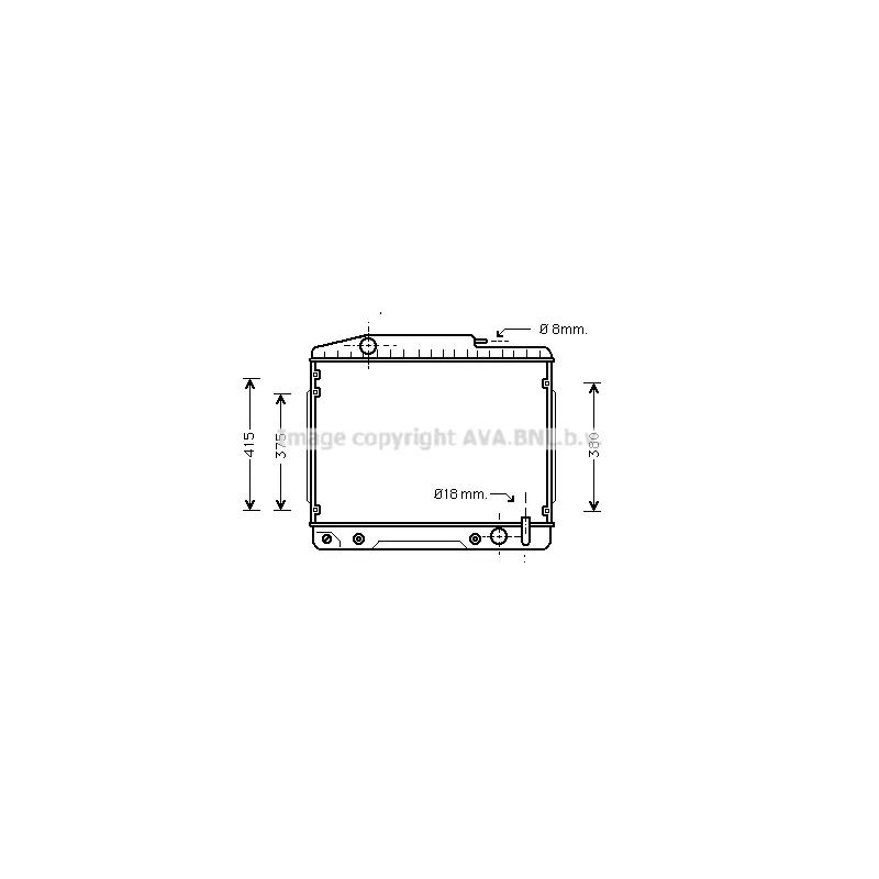 Radiateur, refroidissement du moteur PRASCO MS2034