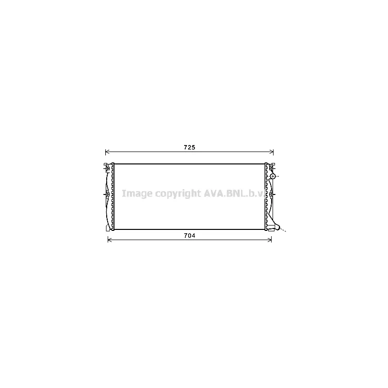 Radiateur, refroidissement du moteur PRASCO MS2538
