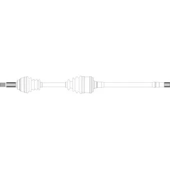 Arbre de transmission avant gauche GENERAL RICAMBI MT3045