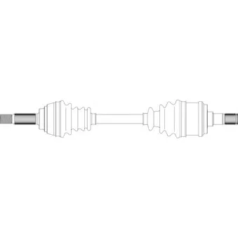 Arbre de transmission avant droit GENERAL RICAMBI MT3046