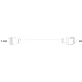 Arbre de transmission avant droit GENERAL RICAMBI MZ3002
