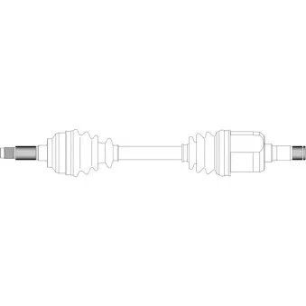 Arbre de transmission avant gauche GENERAL RICAMBI MZ3023