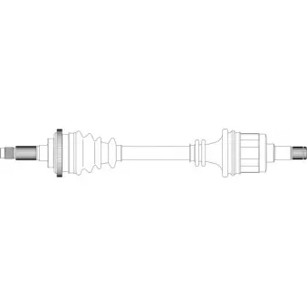 Arbre de transmission avant gauche GENERAL RICAMBI MZ3106