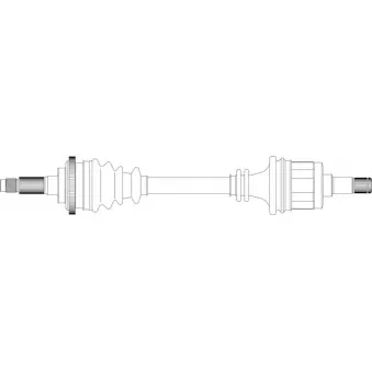 Arbre de transmission avant droit GENERAL RICAMBI MZ3107