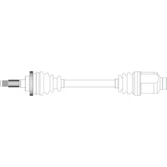 Arbre de transmission avant droit GENERAL RICAMBI MZ3141