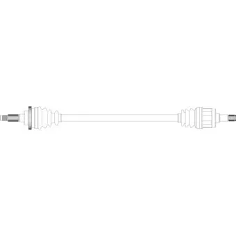 Arbre de transmission avant droit GENERAL RICAMBI MZ3143