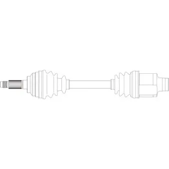 Arbre de transmission avant droit GENERAL RICAMBI MZ3151