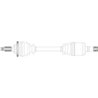 Arbre de transmission avant gauche GENERAL RICAMBI MZ3156