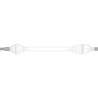 Arbre de transmission avant droit GENERAL RICAMBI ND3012