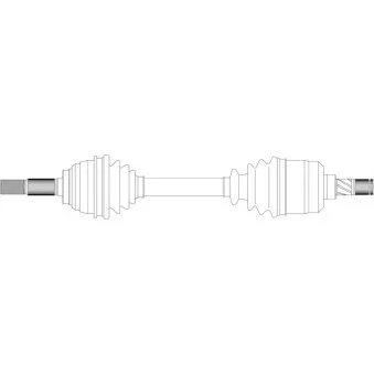Arbre de transmission avant droit GENERAL RICAMBI ND3018