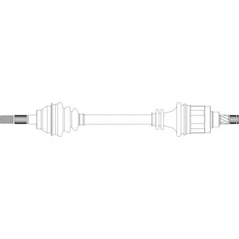 Arbre de transmission avant gauche GENERAL RICAMBI ND3034