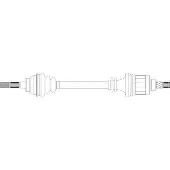 Arbre de transmission avant gauche GENERAL RICAMBI ND3036
