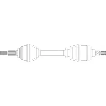 Arbre de transmission avant gauche GENERAL RICAMBI ND3042