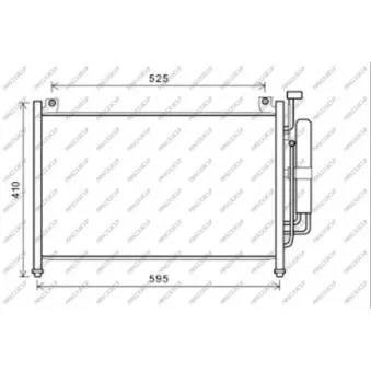 Condenseur, climatisation PRASCO MZ309C001