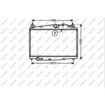 Radiateur, refroidissement du moteur PRASCO MZ309R004