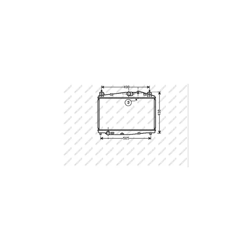 Radiateur, refroidissement du moteur PRASCO MZ309R004