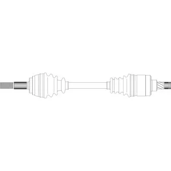 Arbre de transmission avant gauche GENERAL RICAMBI ND3119